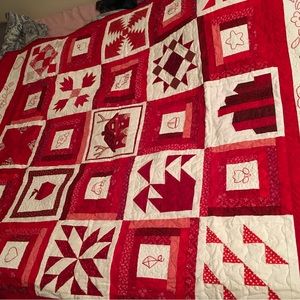 New homemade patchwork machine sewing cotton quilt, 48”x64”